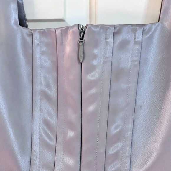 ๐บ๐HP๐๐บ NWT Staud Landscape Mini Dress Silver - Picture 15 of 16